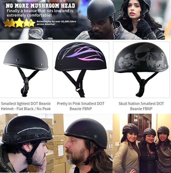 Image of Smallest Lightest DOT Beanie Helmets