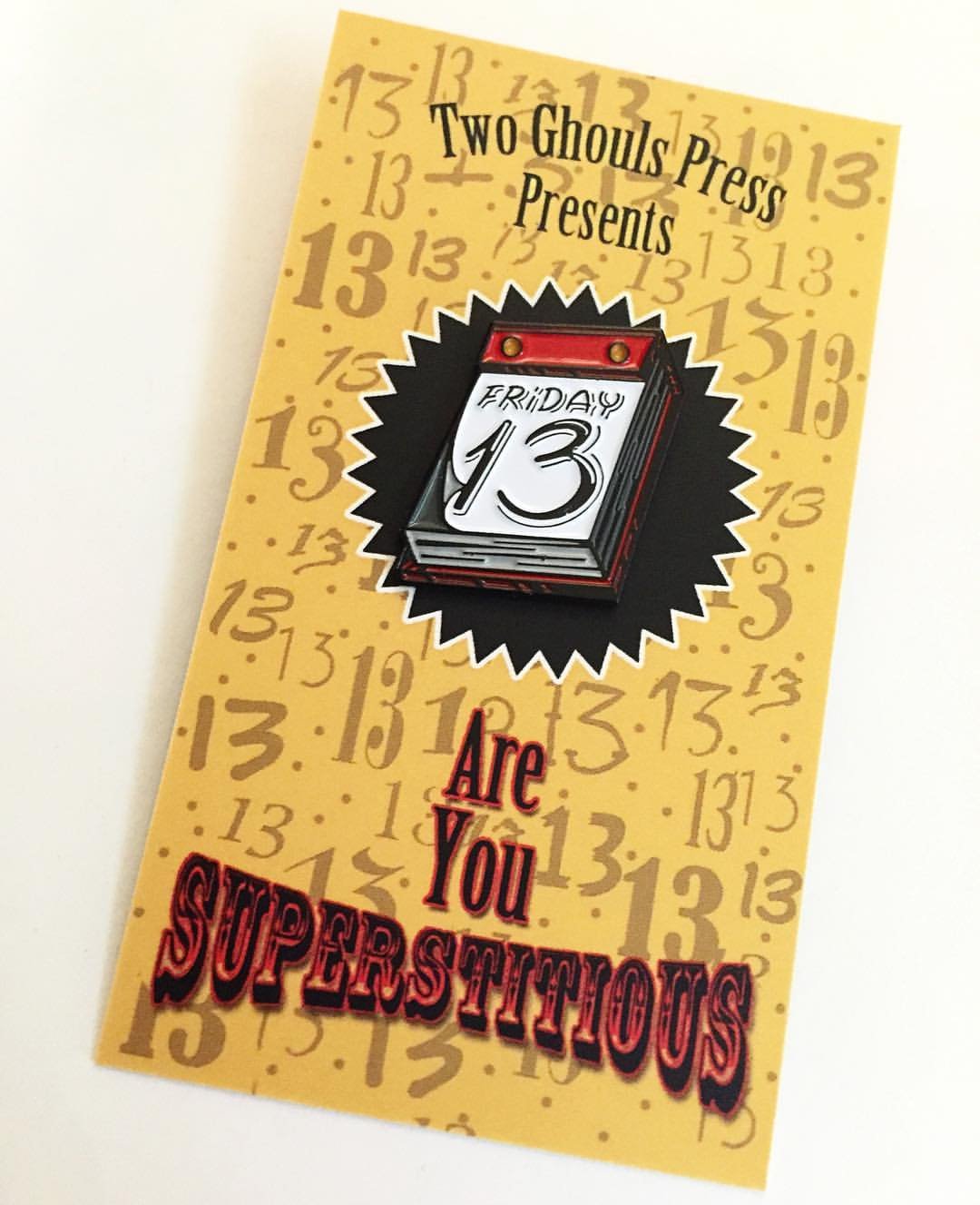 Two Ghouls Press — Friday 13th Lapel Pin