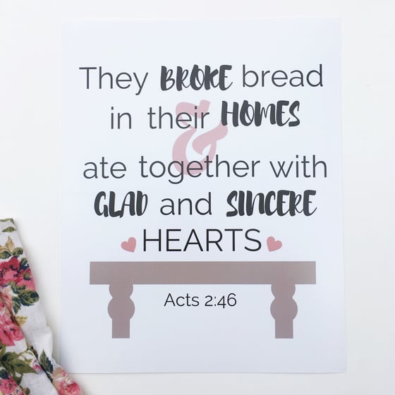 Image of Acts 2:46 {8 x 10}