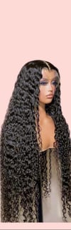 Curly Sue - Natural black full curly human hair HD wig 
