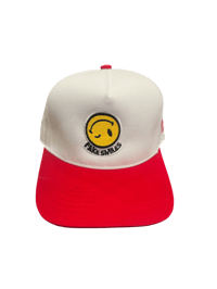 Image 1 of White and red SnapBack 