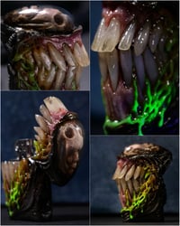 Image 1 of Xenomorph Skull Slim Zippo Lighter/Bleeding Drone/glow in the dark
