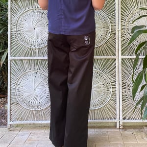 Image of Linea pants - Black Sateen