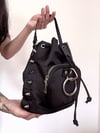OOAK O-Ring Spikes Bucket Bag (ready to ship)