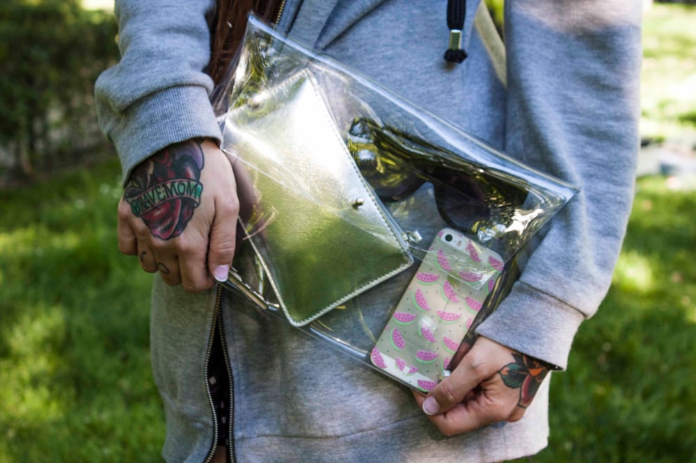 Image of TRANSPARENT HANDBAG