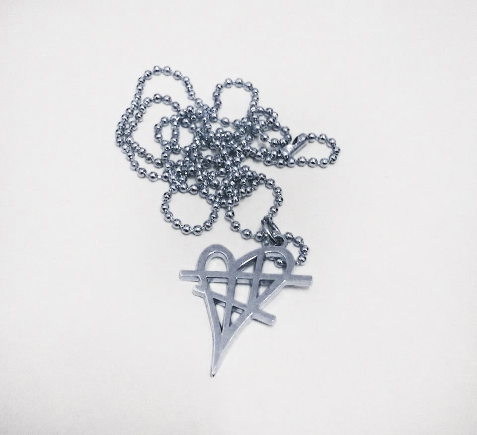 Image of "Stitched Heart" Necklace