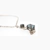 {NEW} White & Blue Topaz Mouse Necklace