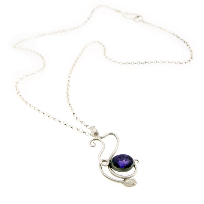 {NEW} Amethyst Mouse Necklace