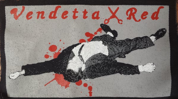 Image of Vendetta Red Sew On Patch