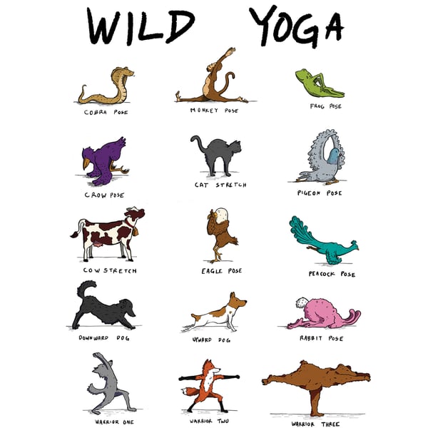Image of Wild Yoga Prints ($6-$20