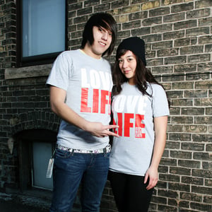 Image of Love Life T-Shirt (Heather Grey)