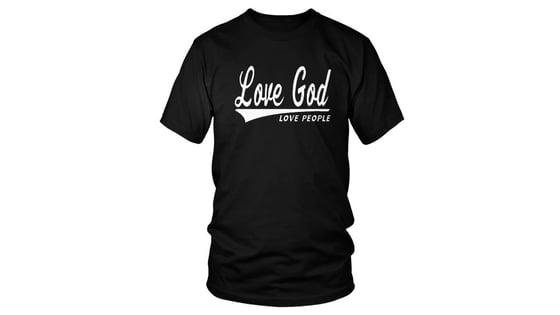 Image of Love God Love People - Black - White - Unisex