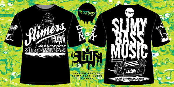 Image of "LIMITED EDITION" SLIMERS Slimy Bass Music T-Shirt
