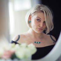 Image 1 of Náhrdelník Circles Tyrkysová - fluorescentní zelená