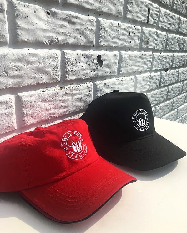 Image of Red & Black WCMFamily Hats