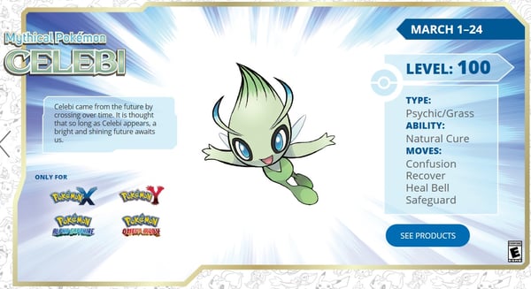 Image of 20th Anniversary Celebi