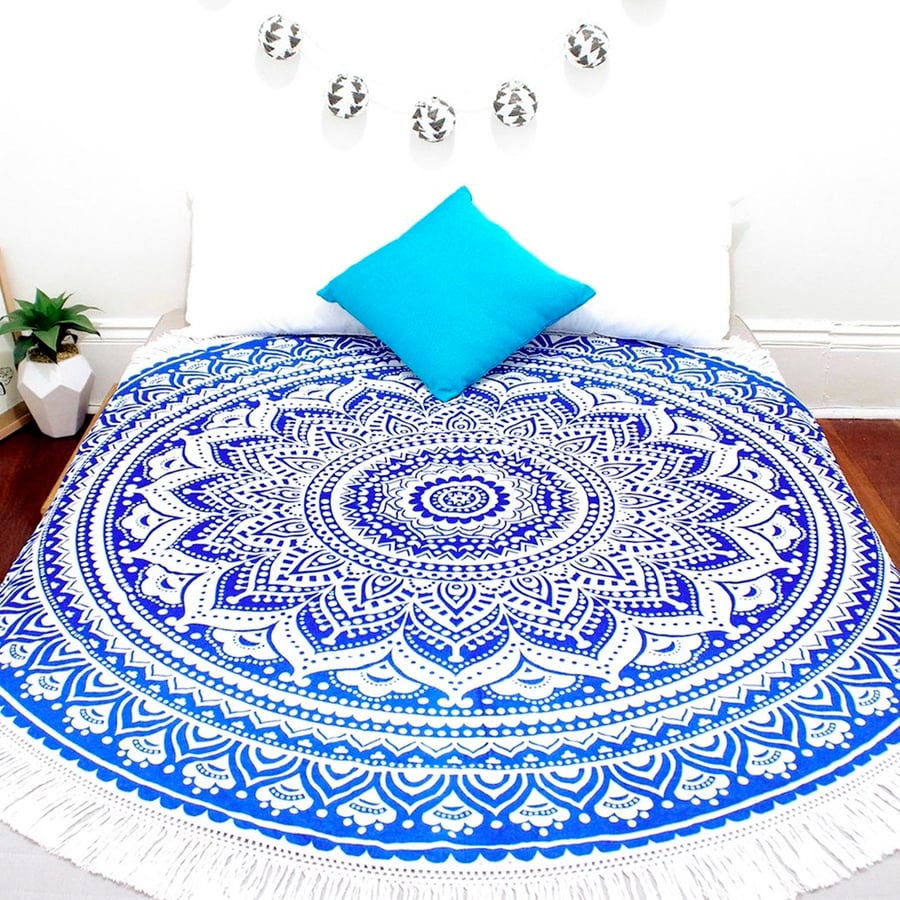Image of Blue Ombre Mandala Roundie