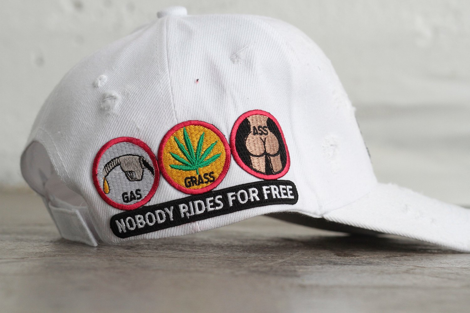 Image of #NobodyRidesForFree Caps