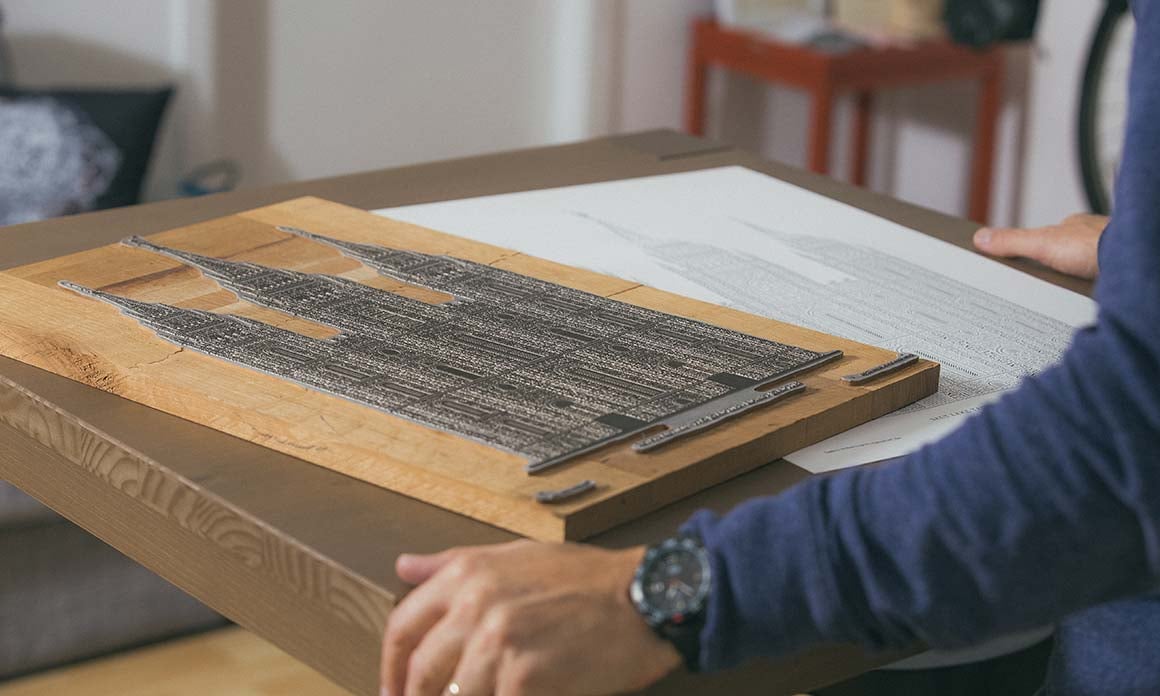 Image of Salt Lake Temple in Type