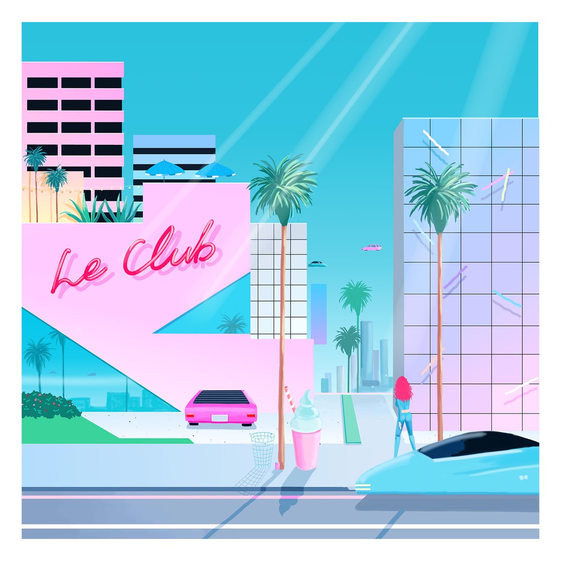 Image of LE CLUB // Double White Vinyl // FREE SHIPPING