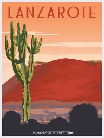 Image of Postcard Ilustration Cactus