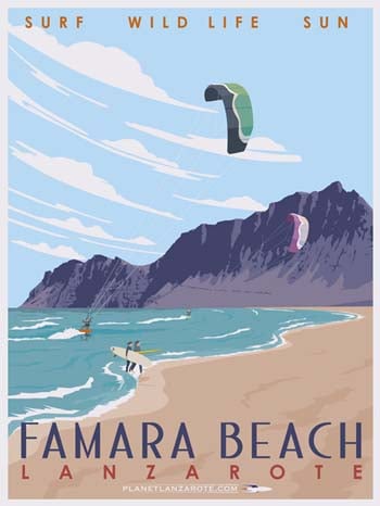 Image of Postcard Ilustration Famara