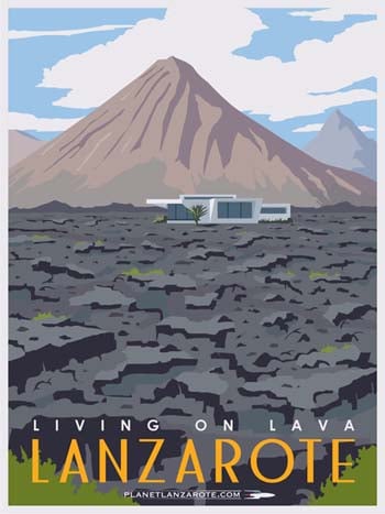 Image of Postcard Ilustration Living On Lava