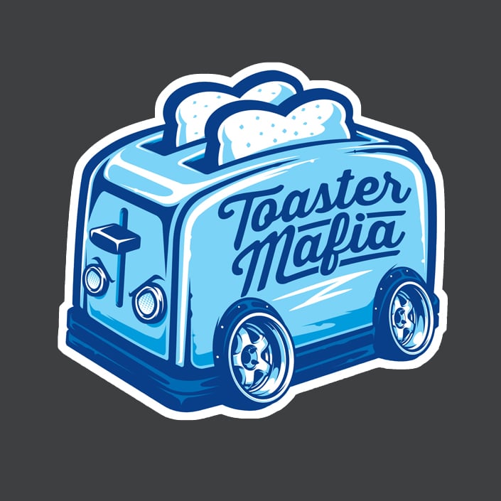 Image of Toastermafia Logo Sticker
