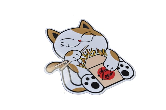 Image of Poutine Cat Sticker