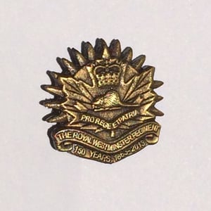 Image of Westie Regimental Lapel Pin