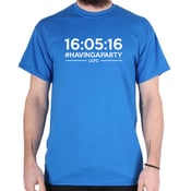 Image of Leicester City Champions #Havingaparty T-Shirt Blue