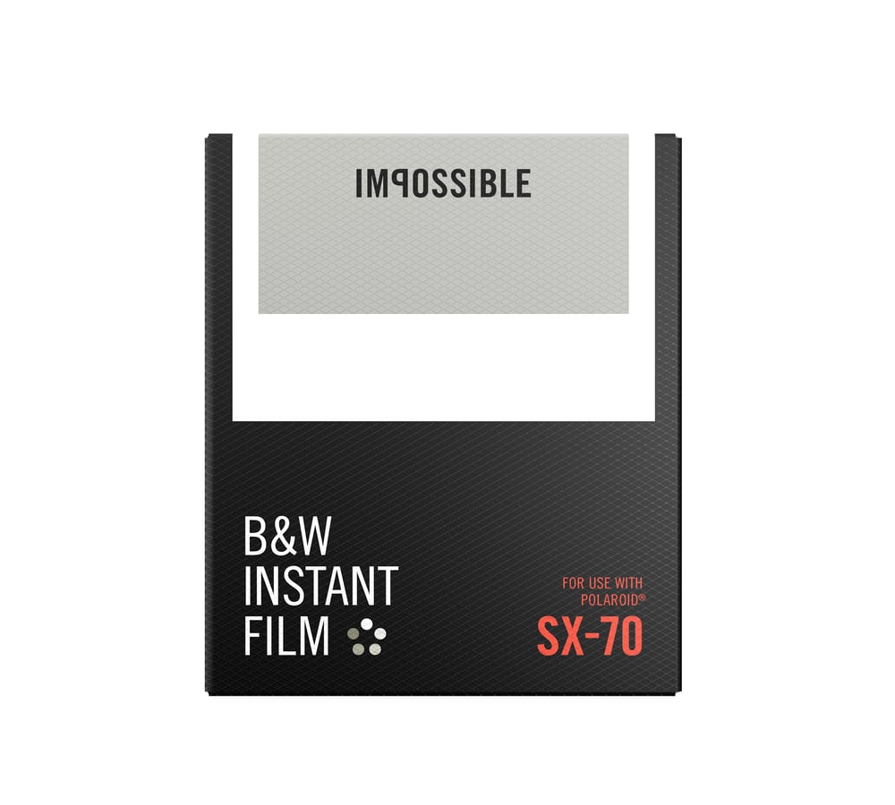 Image of SX-70 BLACK & WHITE FILM, IMPOSSIBLE PROJECT