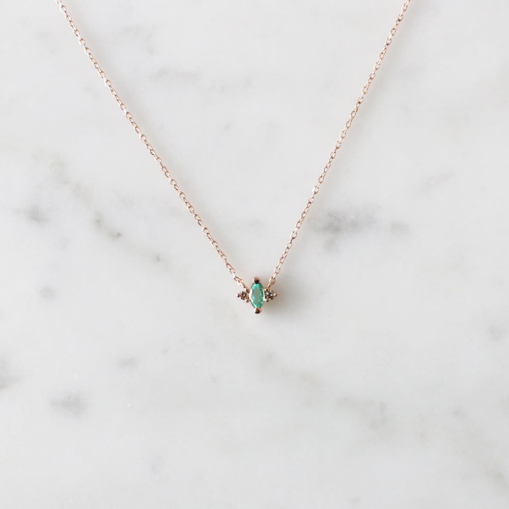 Image of Renee Emerald Necklace