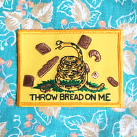Image 2 of THROW BREAD ON ME Patch / Sticker by Brad Rohloff
