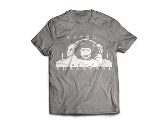 Image of Gray Space Monkey T-Shirt 