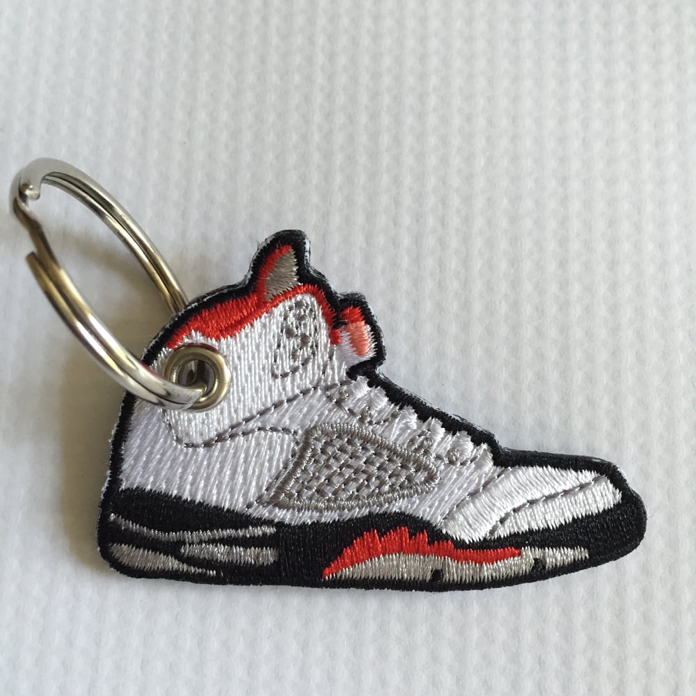 Image of Fire Red 5's Keychain (Free Shipping)