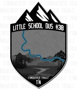 Image of "Little School Bus #38" Trail Badge