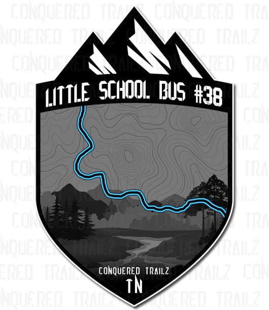 Image of "Little School Bus #38" Trail Badge