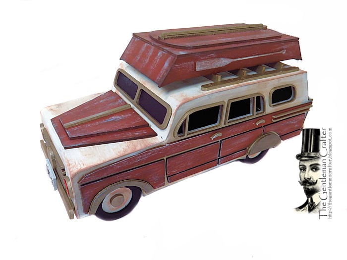 Image of The Woody Station Wagon Tutorial -Instant Download With .SVG Files