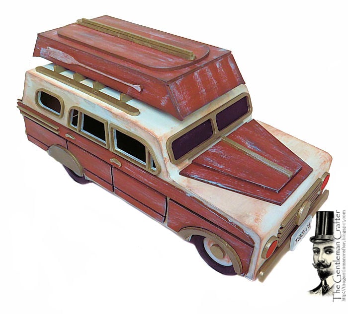 Image of The Woody Station Wagon Tutorial -Instant Download With .SVG Files