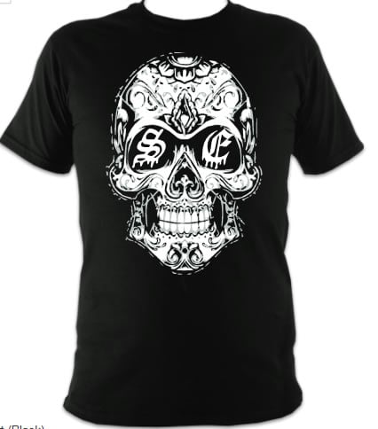 Image of STAY EDGY SKULL T-SHIRT