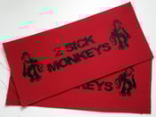 Image of 2 Sick Monkeys - Monkeys Patch x2 (red & black)