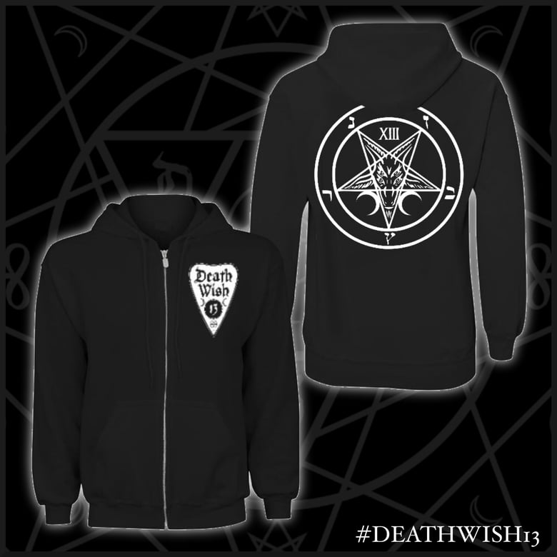 Image of Four Eyes, Two Horns Zip-Up Hoodie