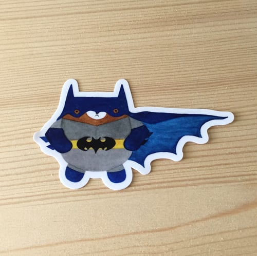 Image of crazy cat + bat bear vinyl stickers *discontinued*