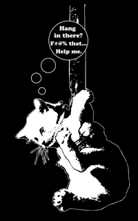 Image 2 of Hang In There - unisex/men's tee