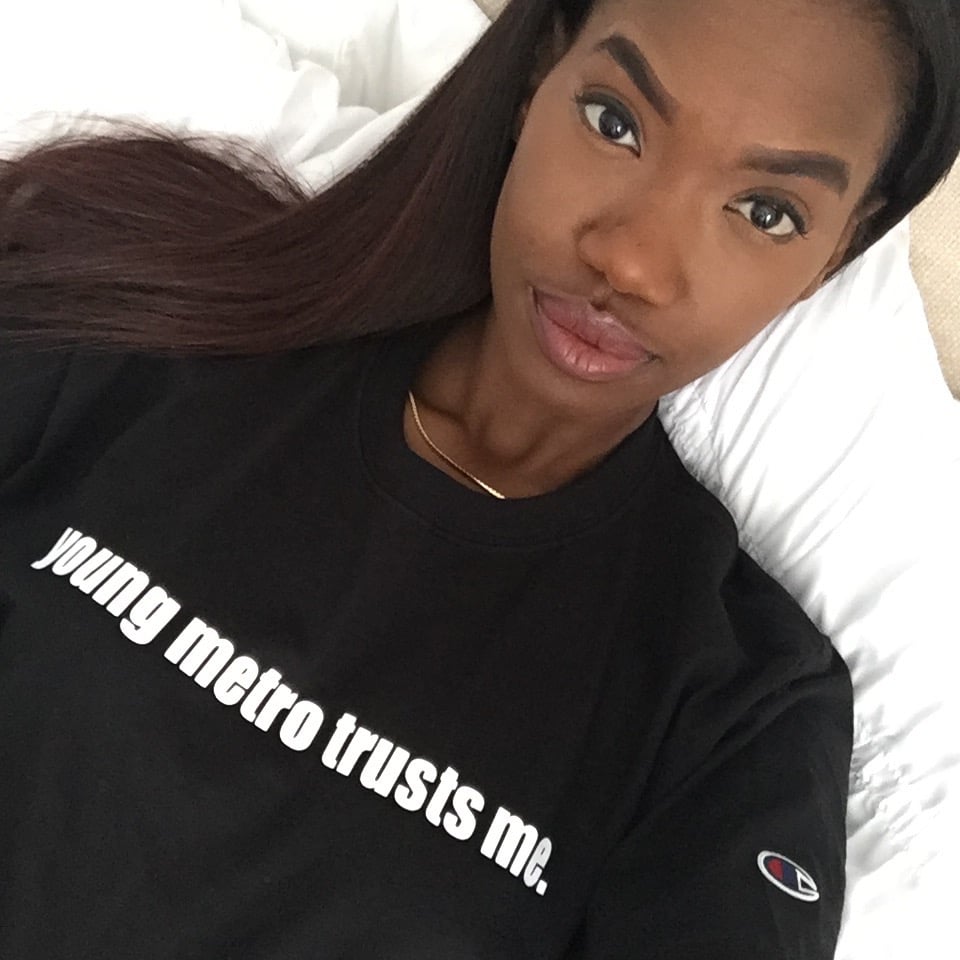 Image of Young Metro Trusts Me Tee (black)