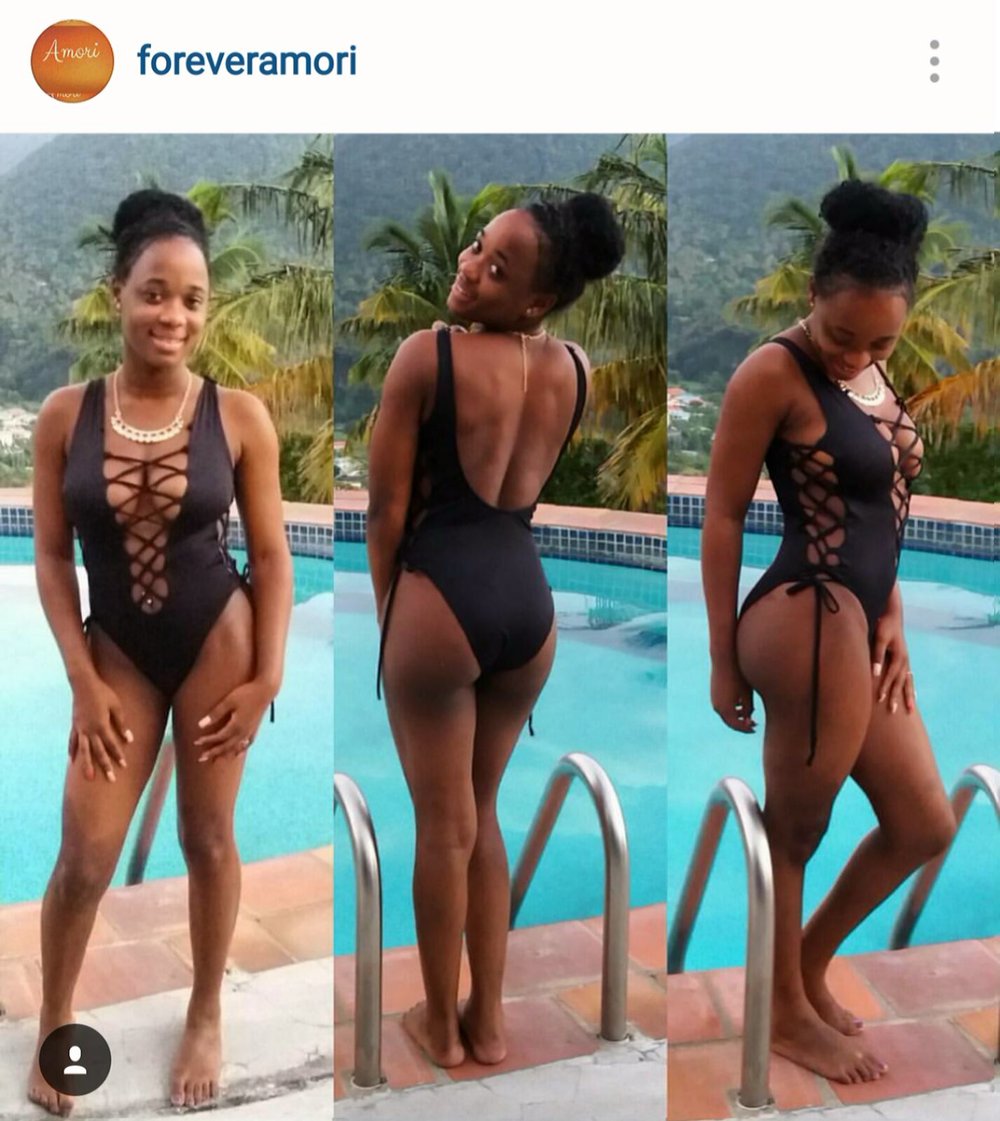 Image of Black Pearl Three Way Lace Up Monokini