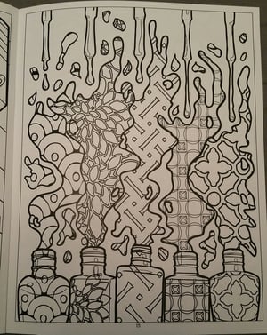 Image of Glisten & Glow - Manis & More Nail Polish Themed Coloring Book