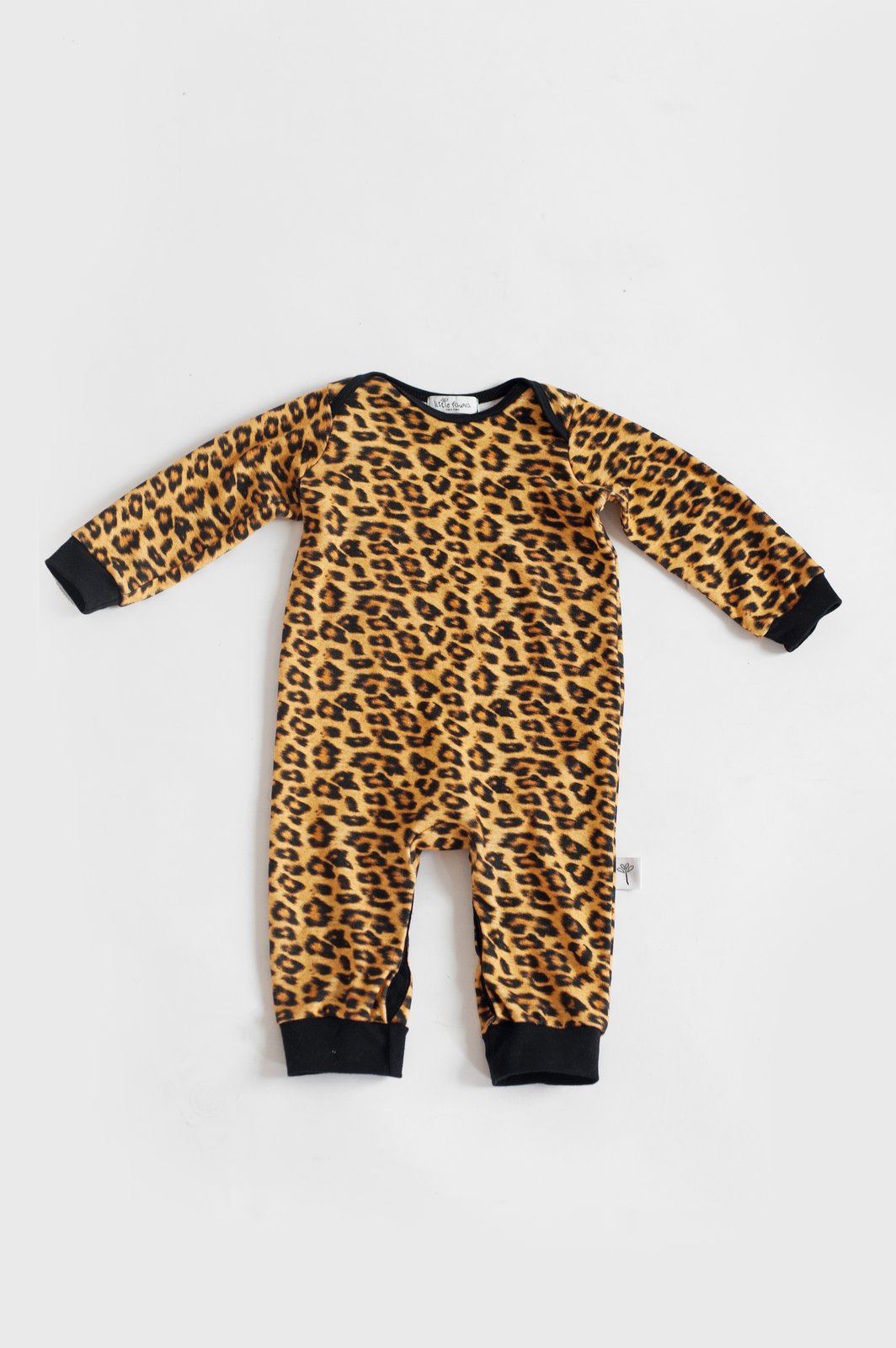 leopard print baby romper