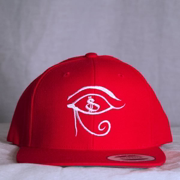 Image of "Eye on the Money" Snapback-Red
